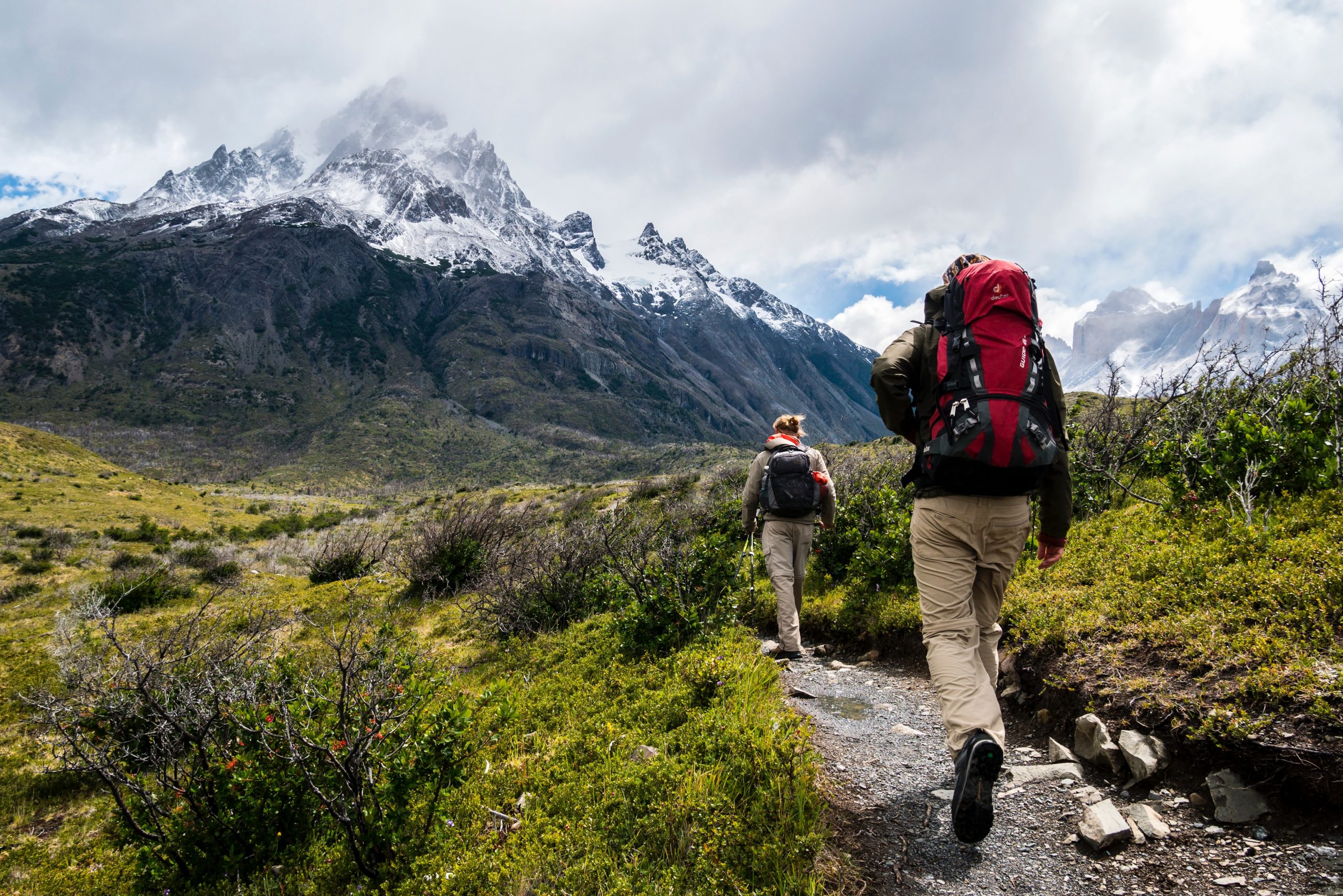 Hiking in the mountains